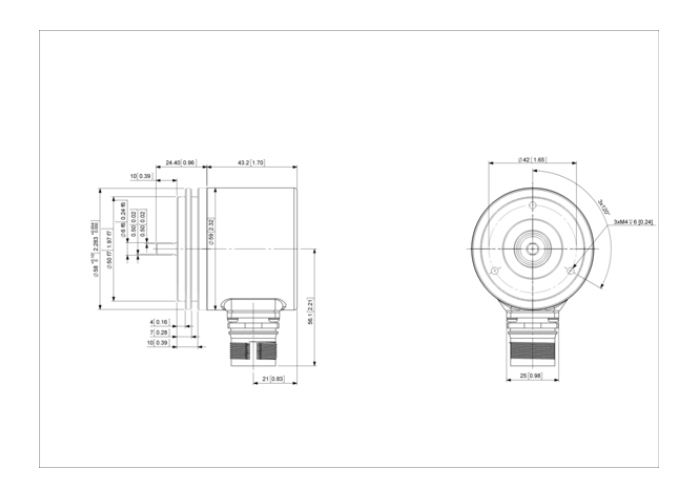 Posital測(cè)速編碼器尺寸圖 Posital測(cè)速編碼器尺寸圖
